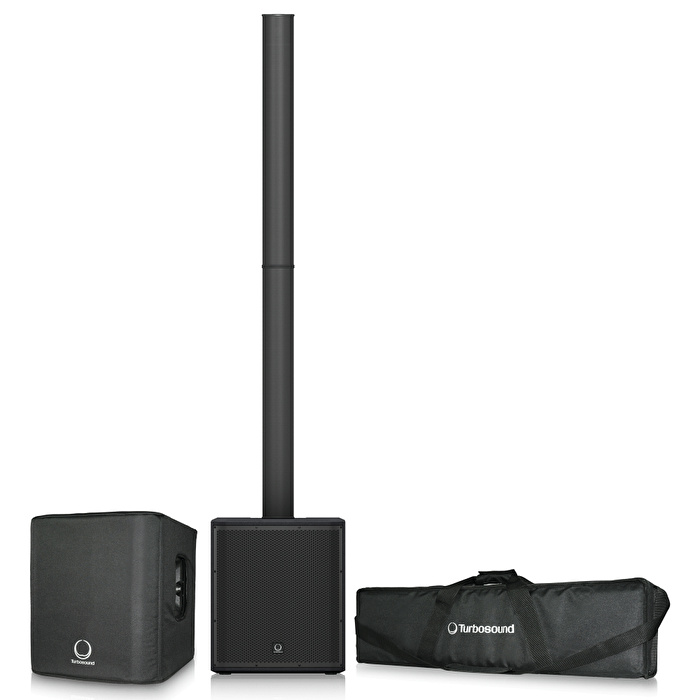 TURBOSOUND iP2000 BUNDLE 1000W Kolon Hoparlör, Taşıma Çantası Ve Koruyucu Kılıf